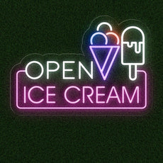 Ice Cream Open Neon Sign: Tempting Displays for Your Ice Cream Shop! - NEONXPERT