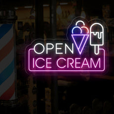 Ice Cream Open Neon Sign: Tempting Displays for Your Ice Cream Shop! - NEONXPERT