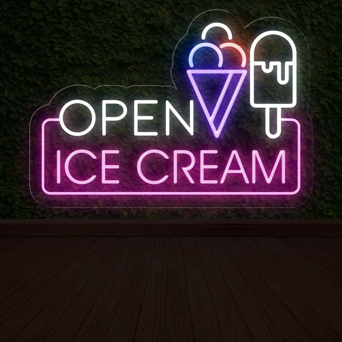 Ice Cream Open Neon Sign: Tempting Displays for Your Ice Cream Shop! - NEONXPERT