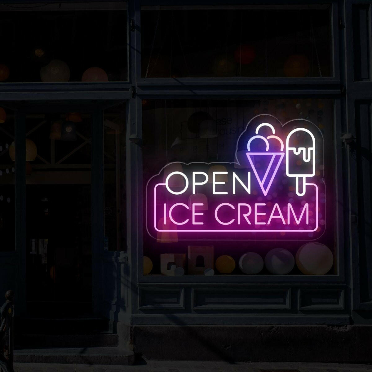 Ice Cream Open Neon Sign: Tempting Displays for Your Ice Cream Shop! - NEONXPERT