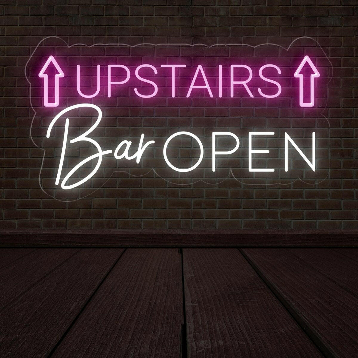 Neon Open Sign for Upstairs Bar - Inviting Illumination - NEONXPERT