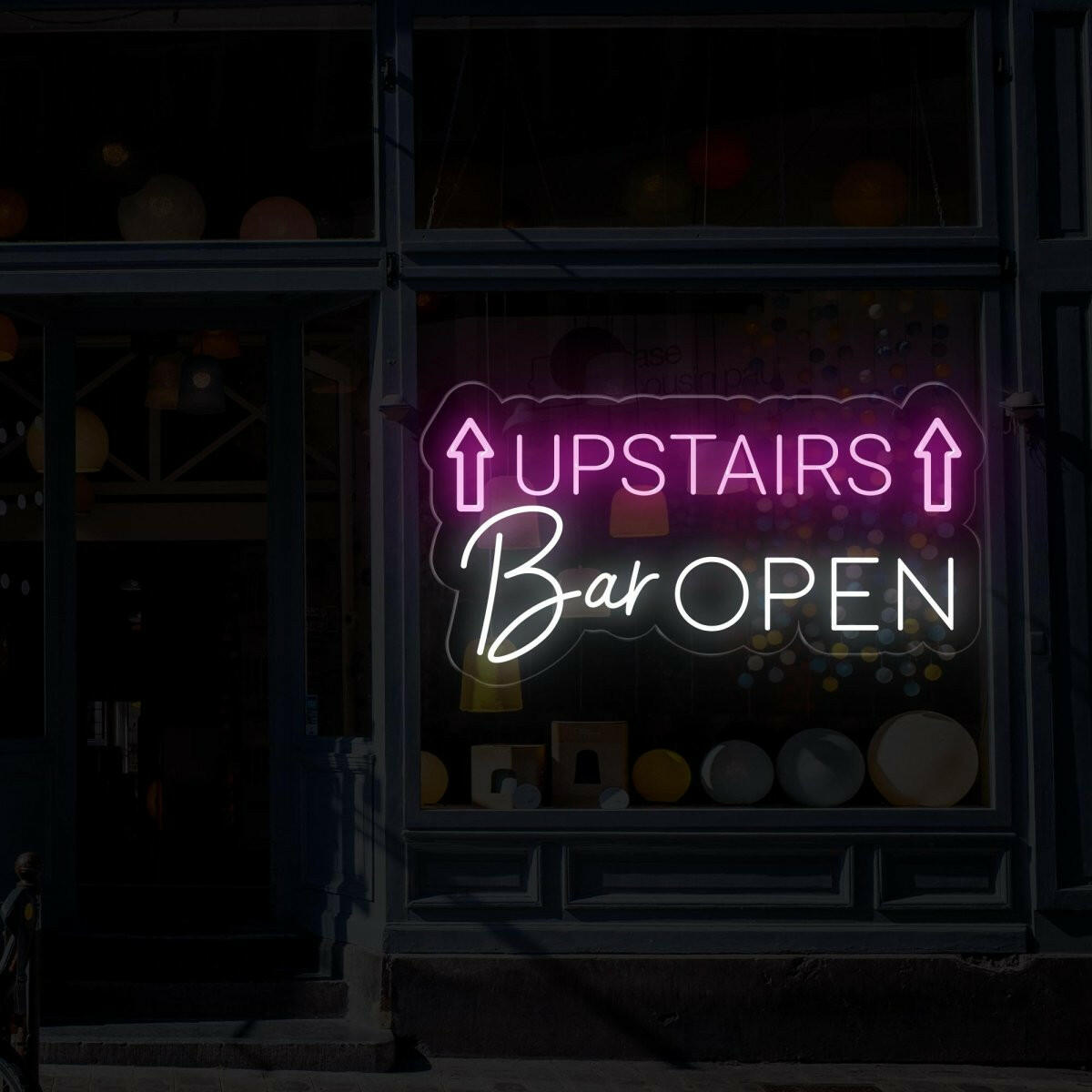 Neon Open Sign for Upstairs Bar - Inviting Illumination - NEONXPERT