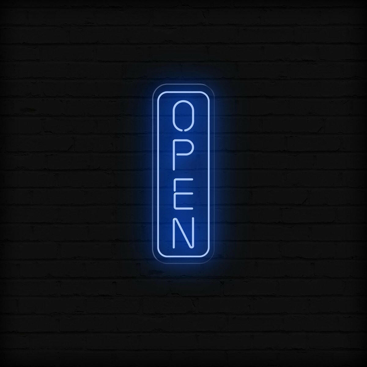 Open Vertical LED Neon Sign | Large Outdoor Light Up Sign - NEONXPERT