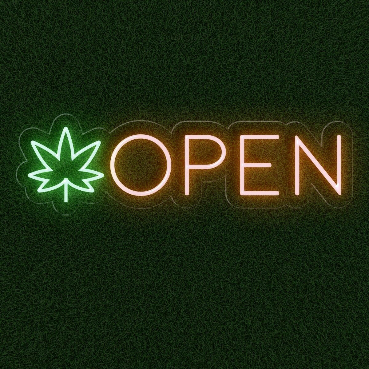 Open Weed Neon Sign | Elevate Your Space with Cannabis Signage - NEONXPERT