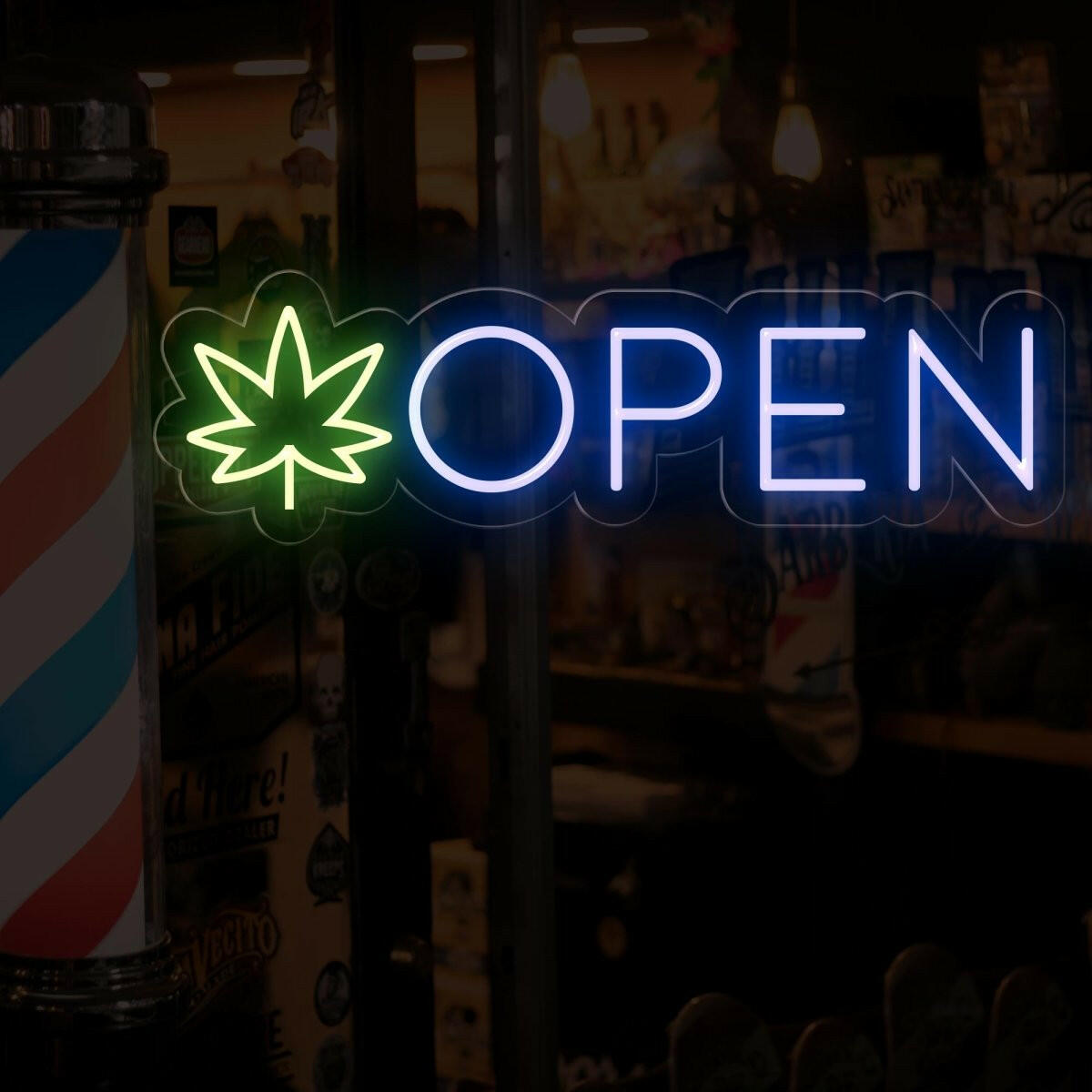 Open Weed Neon Sign | Elevate Your Space with Cannabis Signage - NEONXPERT