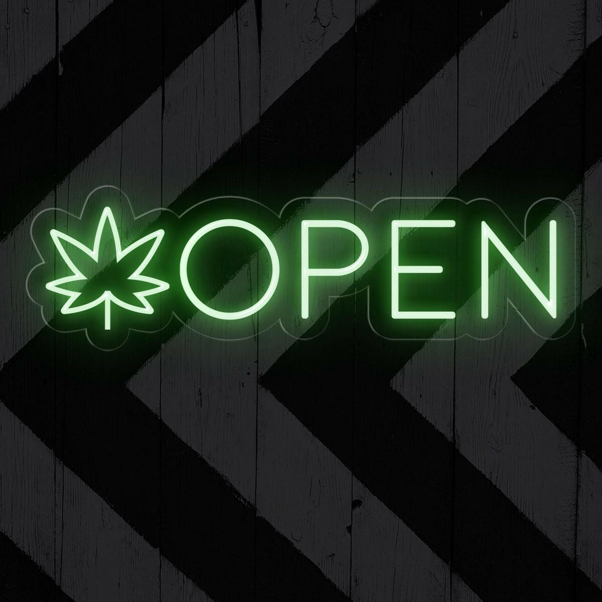 Open Weed Neon Sign | Elevate Your Space with Cannabis Signage - NEONXPERT