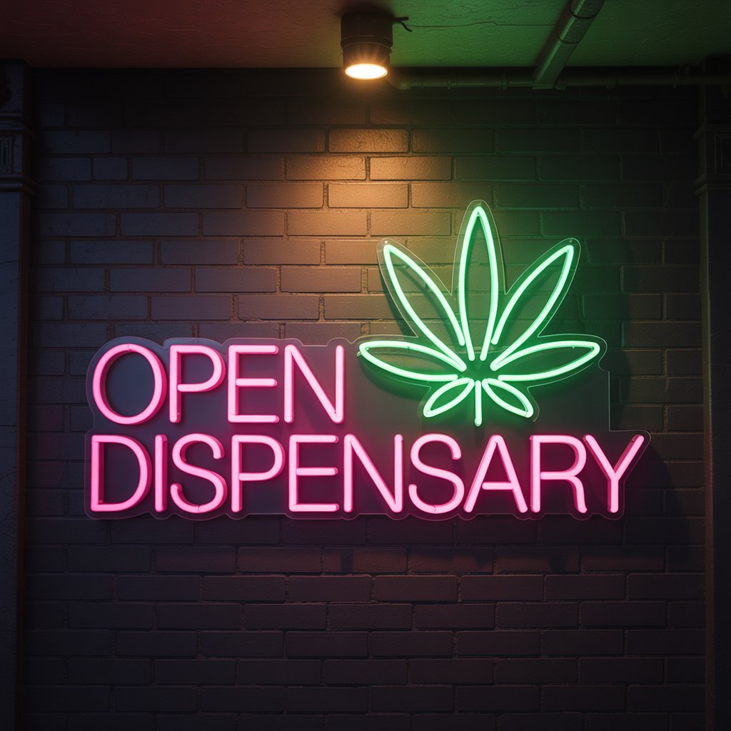 Dispensary Open Neon Sign opensignco