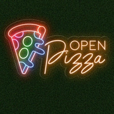 Pizza Open Neon Sign | Light up Led light - OPENSIGNCO