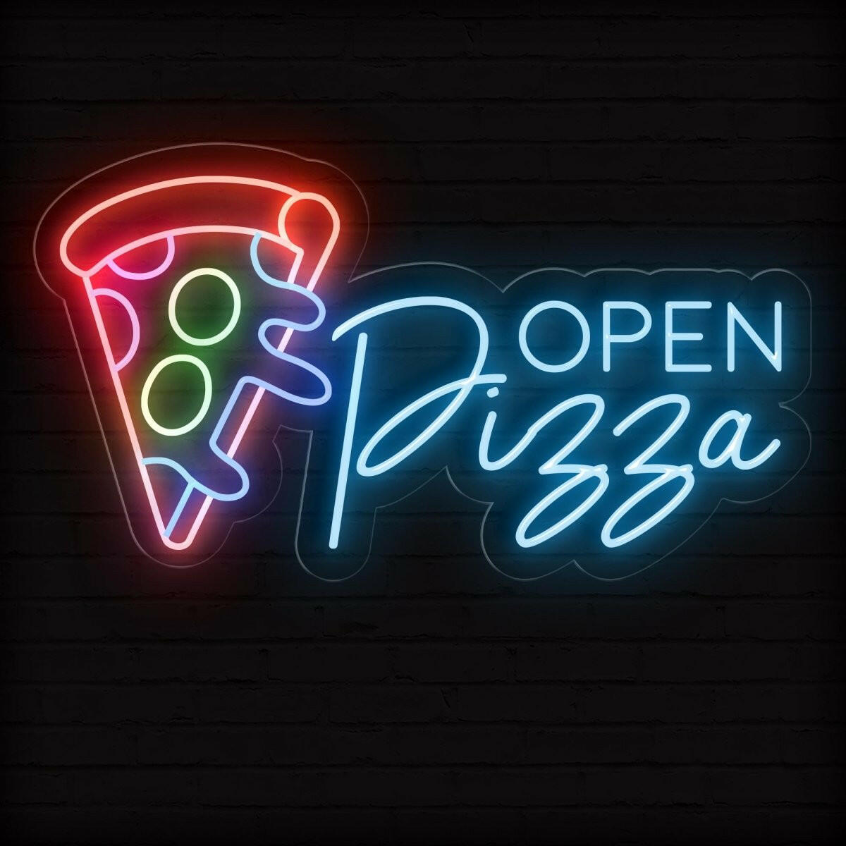 Pizza Open Neon Sign | Light up Led light - OPENSIGNCO
