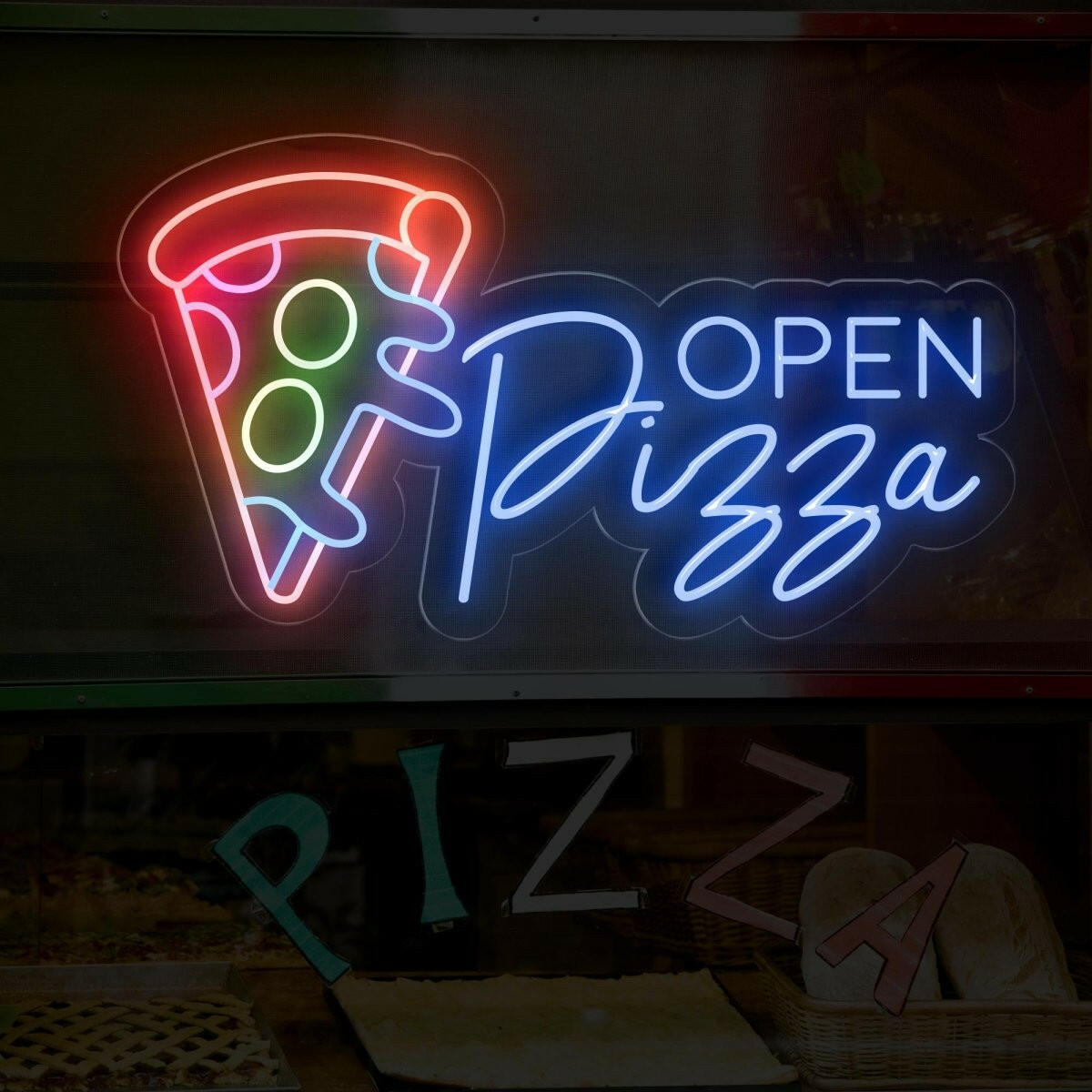 Pizza Open Neon Sign OPENSIGNCO