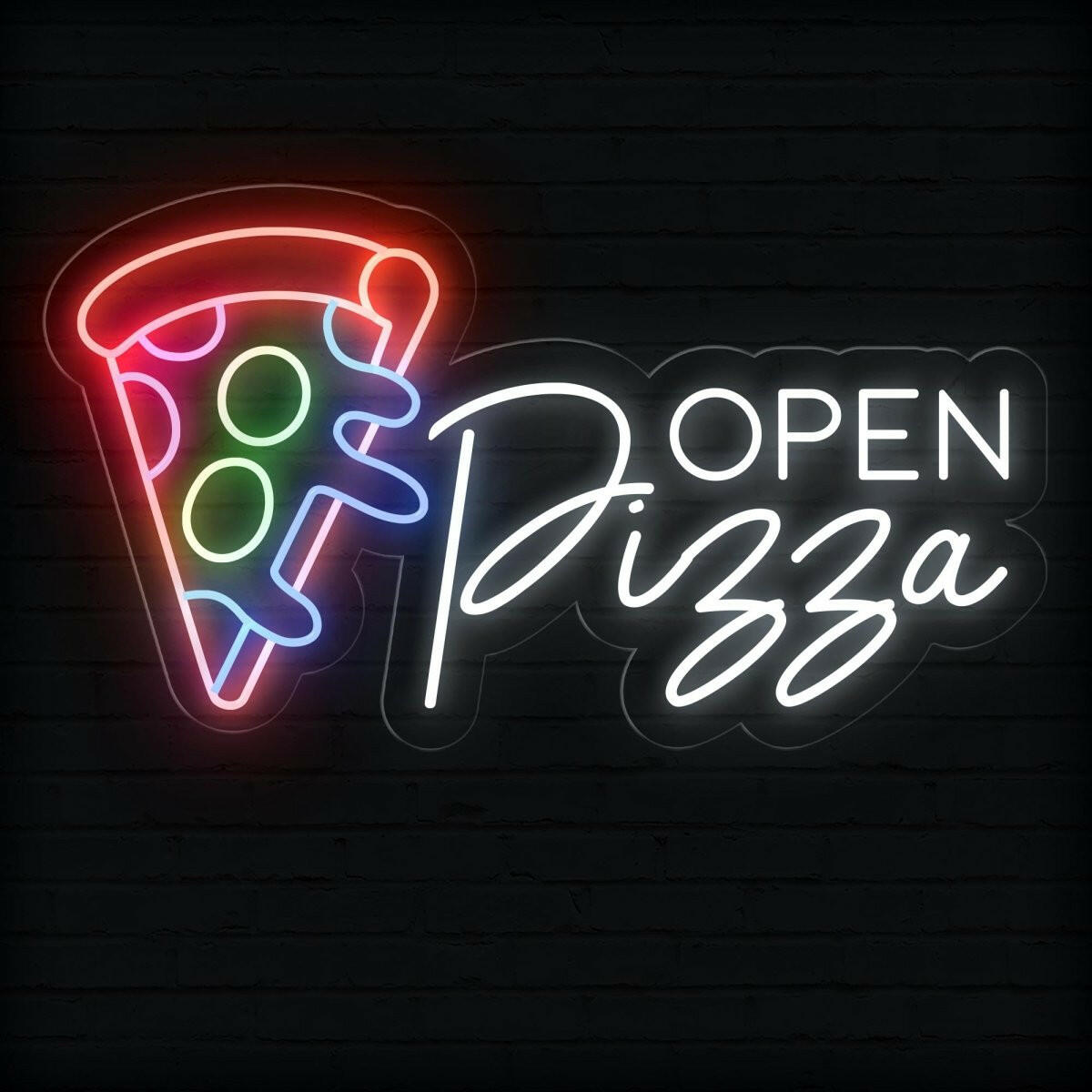 Pizza Open Neon Sign | Light up Led light - OPENSIGNCO