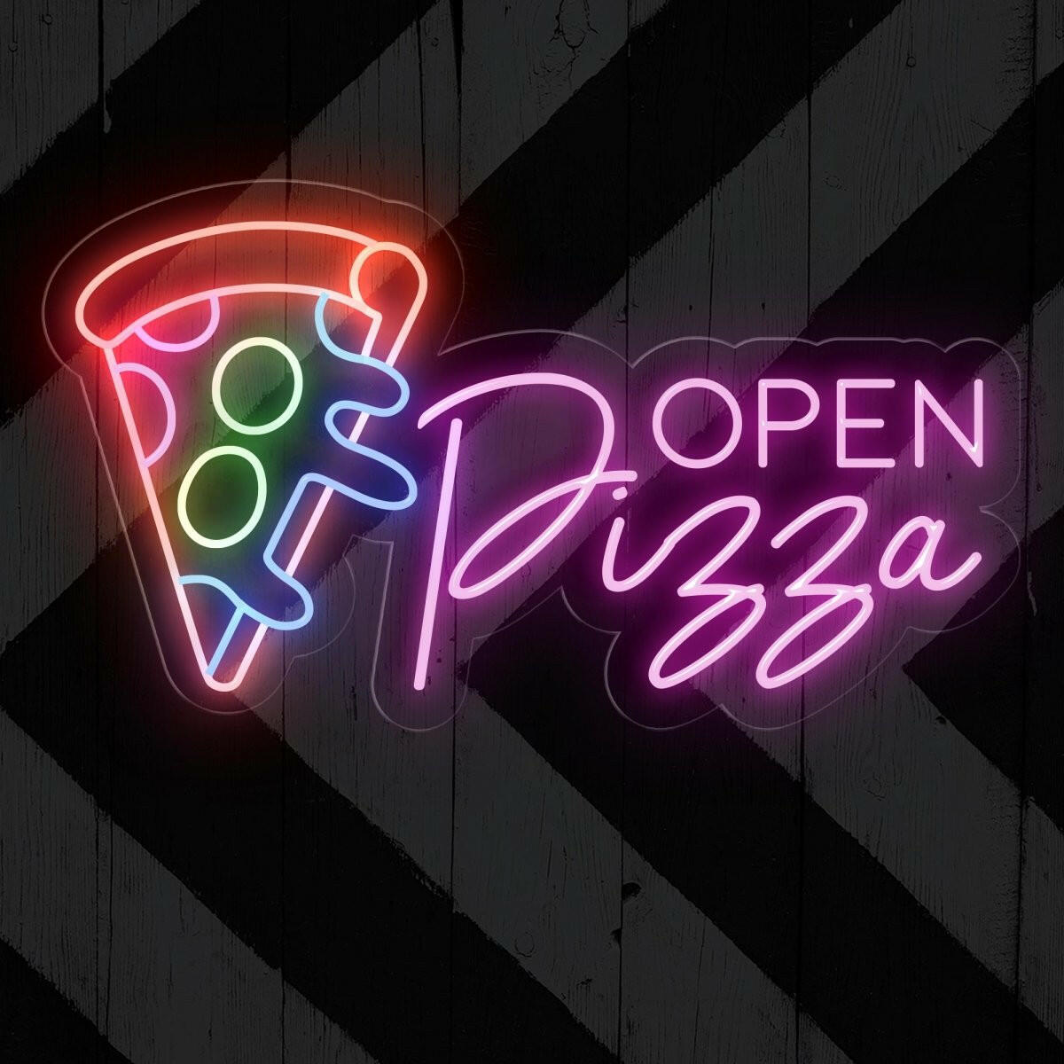 Pizza Open Neon Sign | Light up Led light - OPENSIGNCO