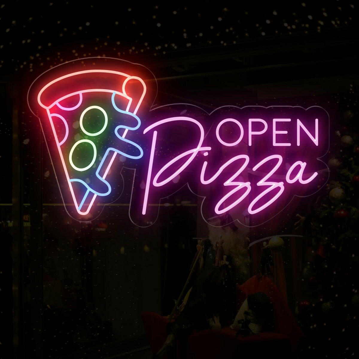 Pizza Bright LED Restaurant Open Sign- OPENSIGNCO