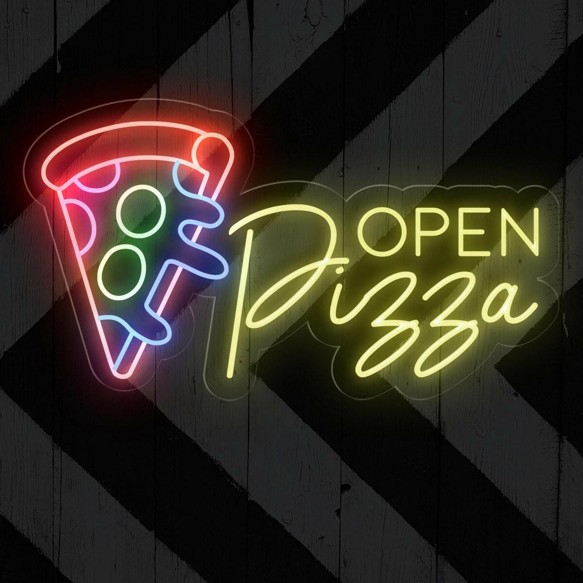 Pizza Open Neon Sign | Light up Led light - OPENSIGNCO
