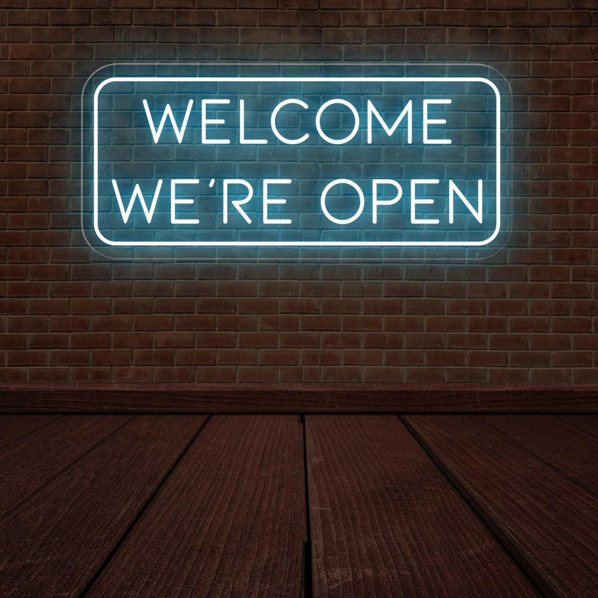Welcome We're Open Neon Sign | Business Window Light - NEONXPERT