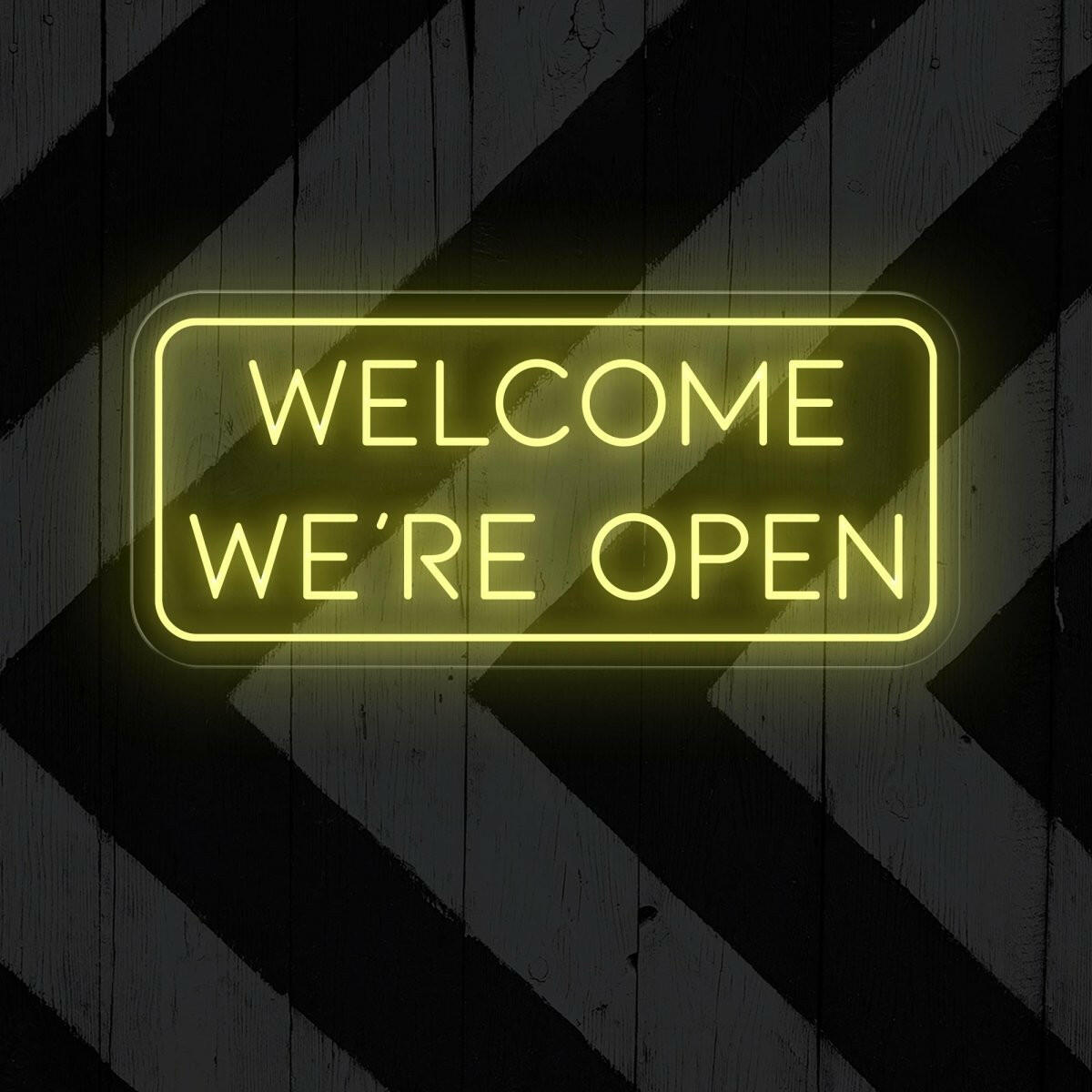 Welcome We're Open Neon Sign | Business Window Light - NEONXPERT
